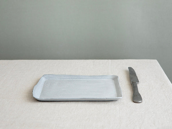 NEW Small Ceramic Rectangular Serving Tray in White