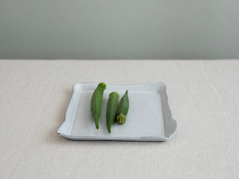 NEW Small Ceramic Rectangular Serving Tray in White