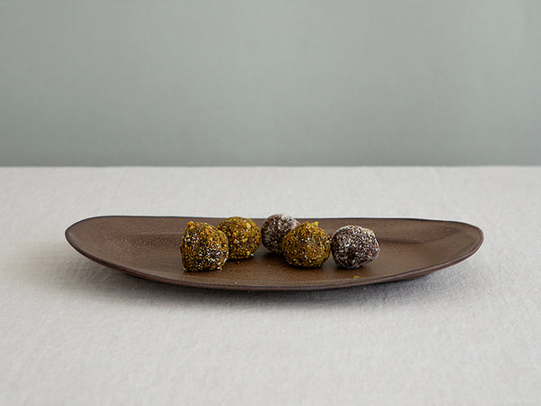 NEW Oval Tray in Brown