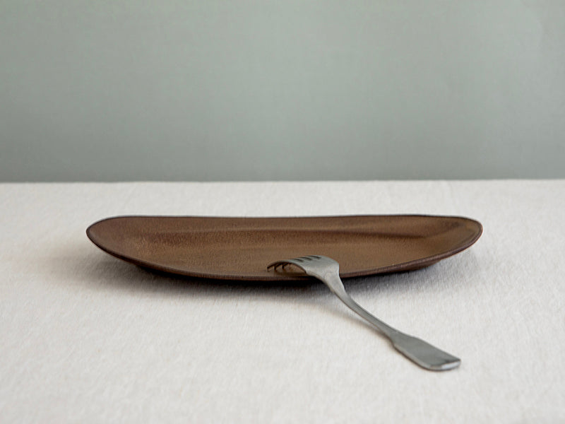 NEW Oval Tray in Brown
