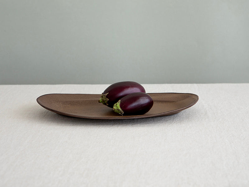 NEW Oval Tray in Brown