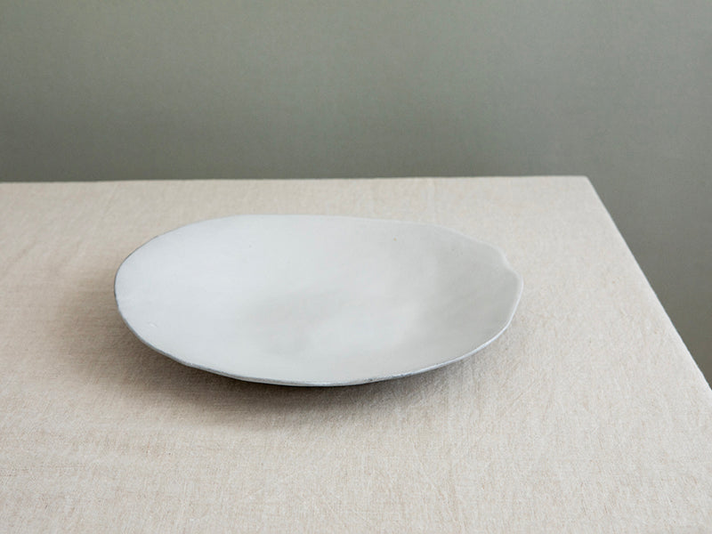 NEW Ceramic Serving Plate in White