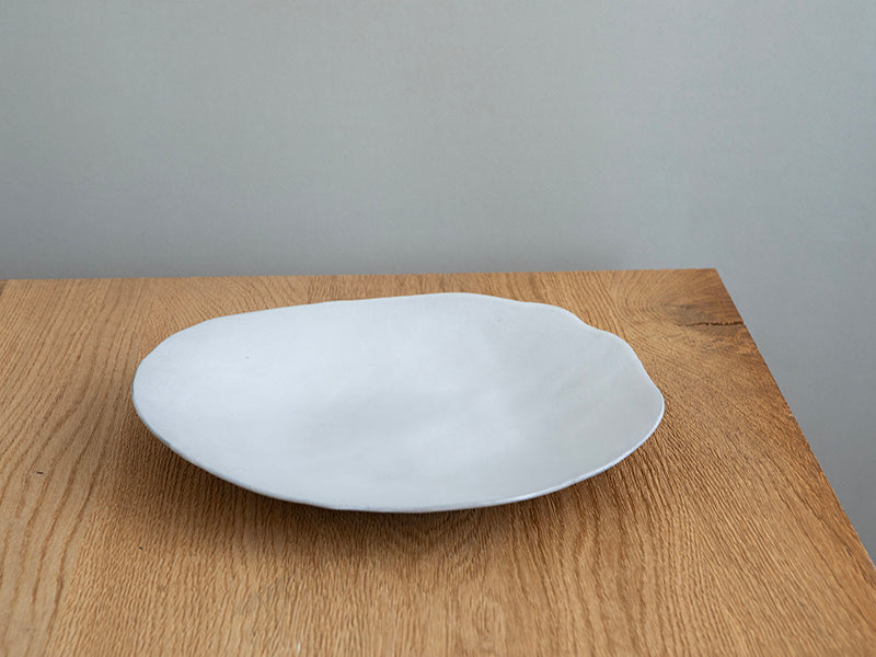 NEW Ceramic Serving Plate in White