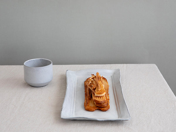 NEW Ceramic Cake Tray  in White