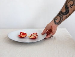 NEW Ceramic Serving Plate in White