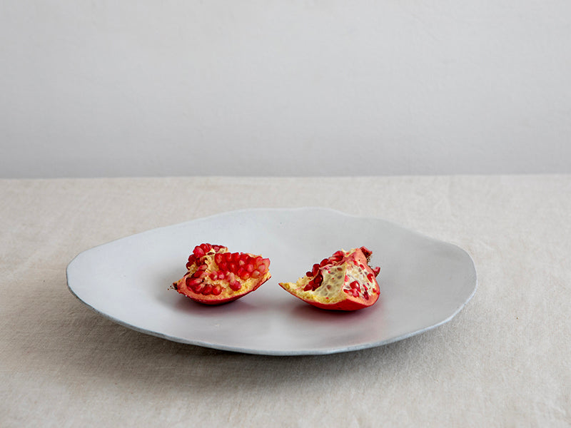 NEW Ceramic Serving Plate in White