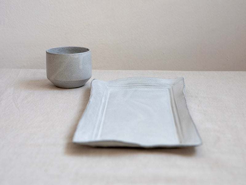 NEW Ceramic Cake Tray  in White