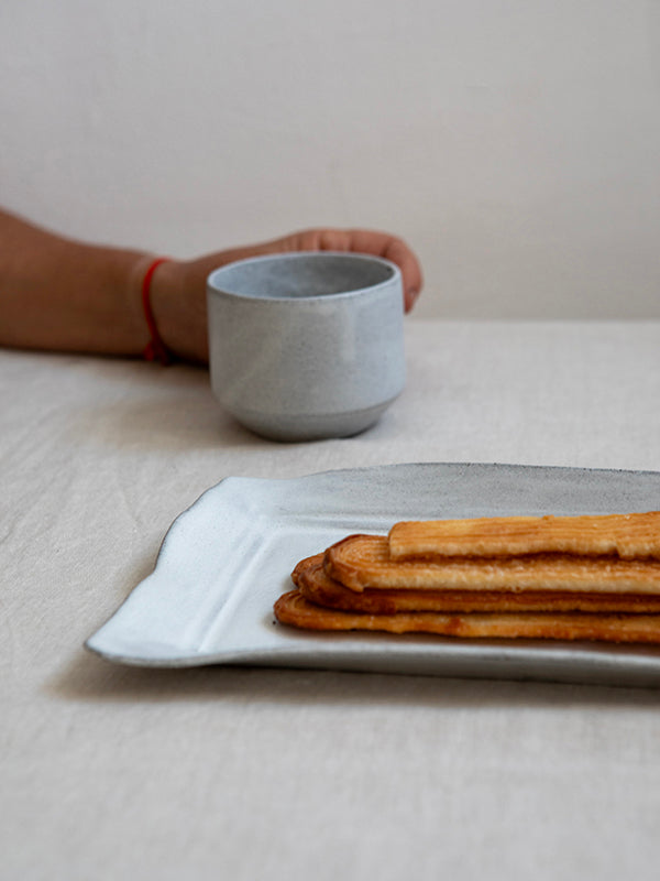 NEW Ceramic Cake Tray  in White